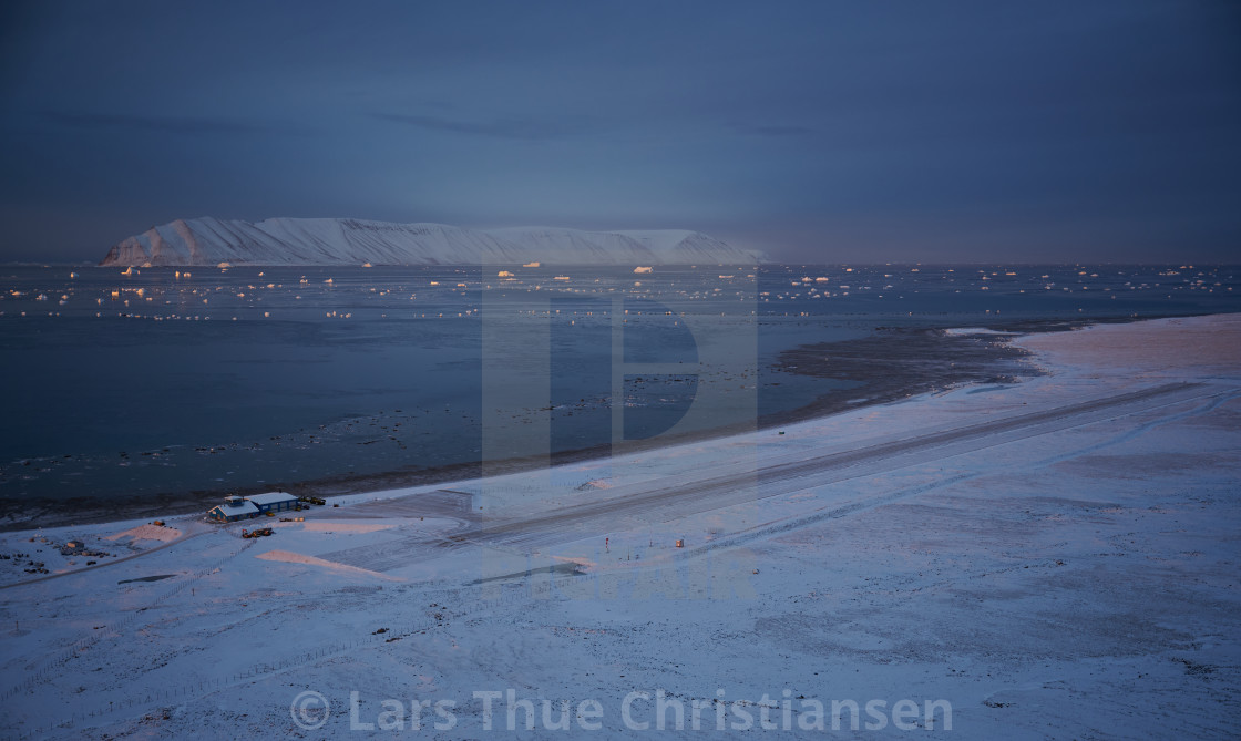 "Qaanaaq airport" stock image