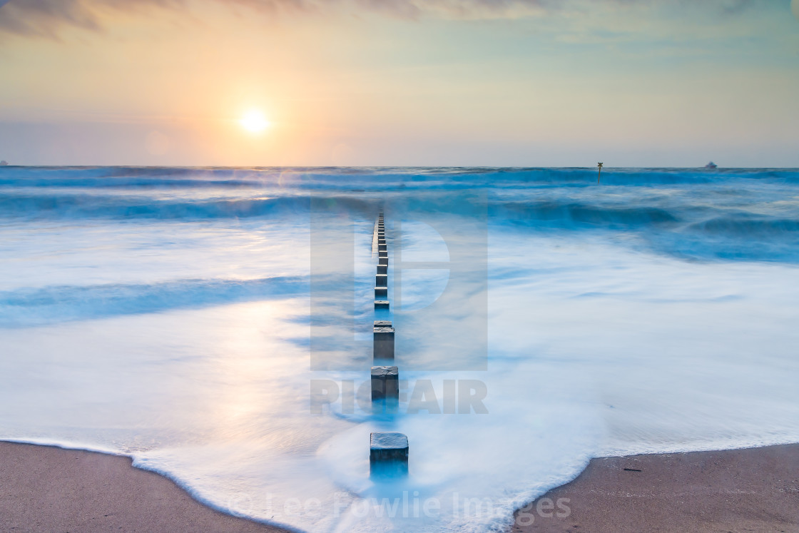 "Sunrise Aberdeen Beach" stock image