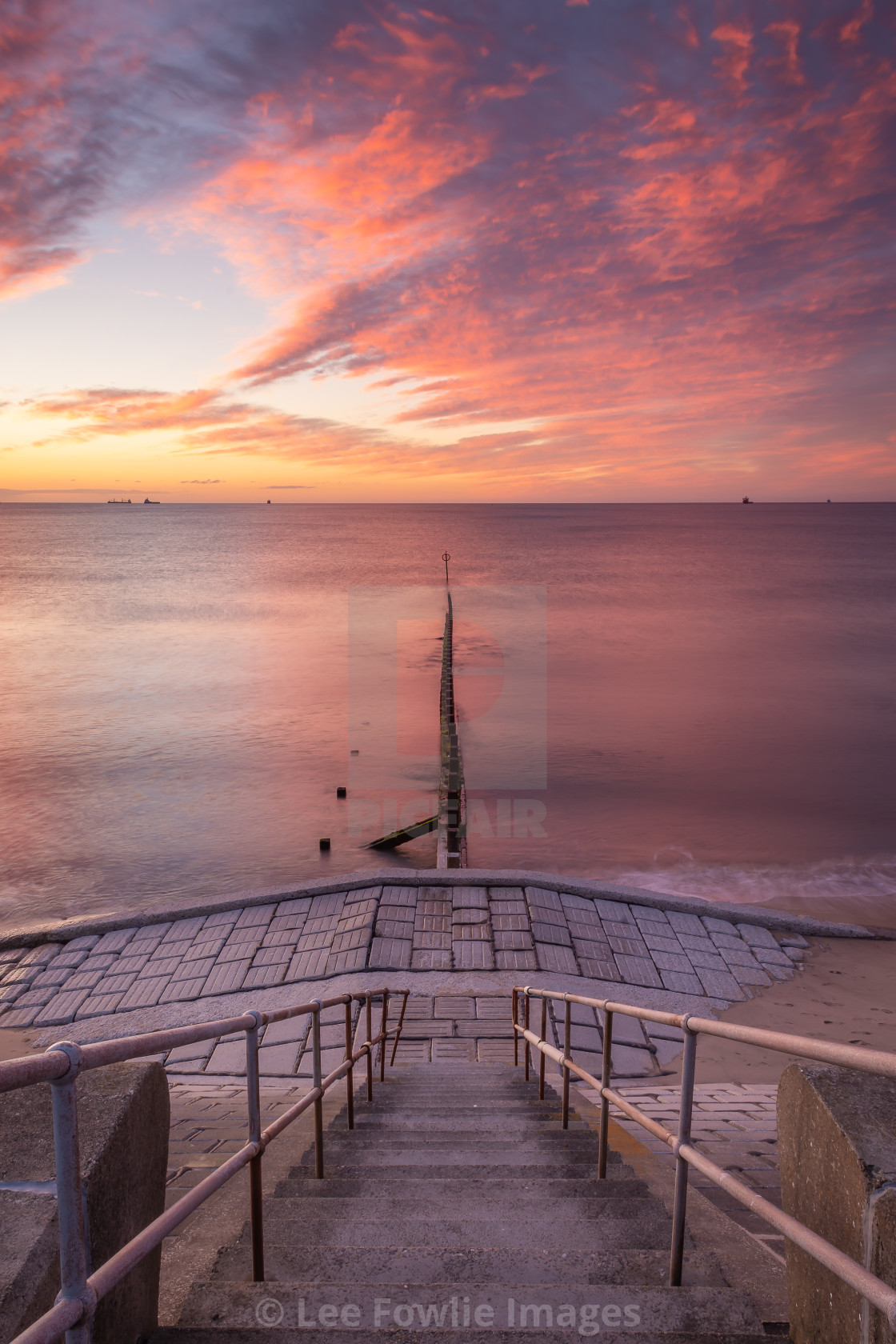 "Dawn at Aberdeen Beach" stock image