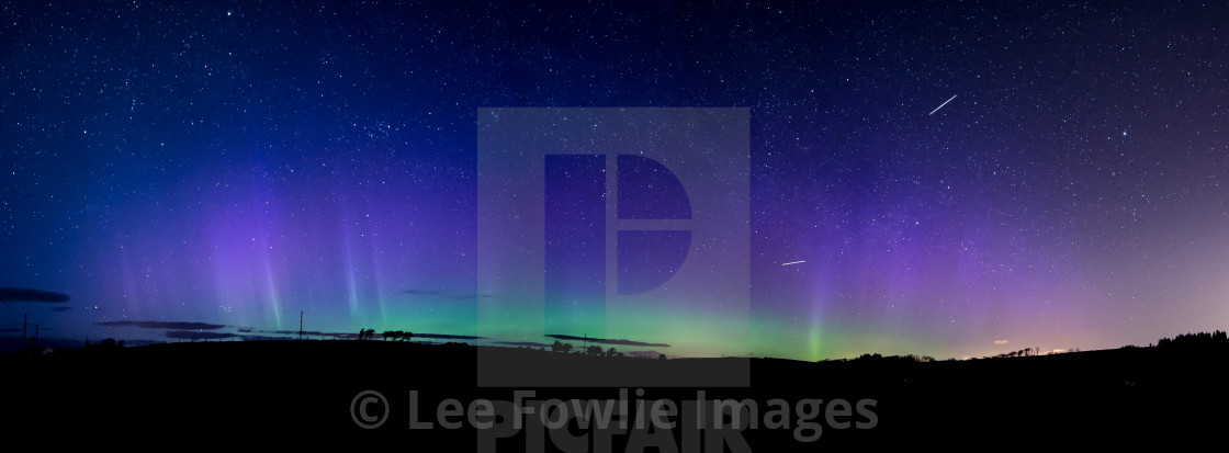 "Northern Lights Over Bute" stock image