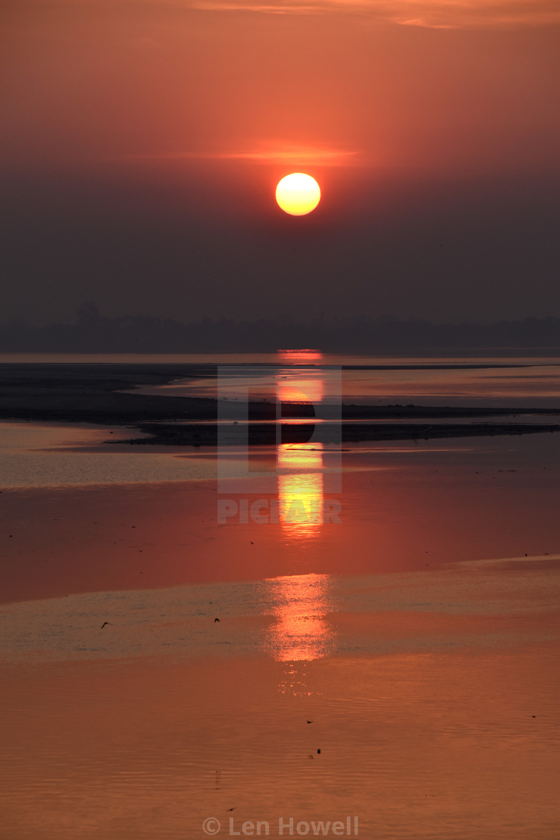 "Ayeyarwady Sunrise #2" stock image