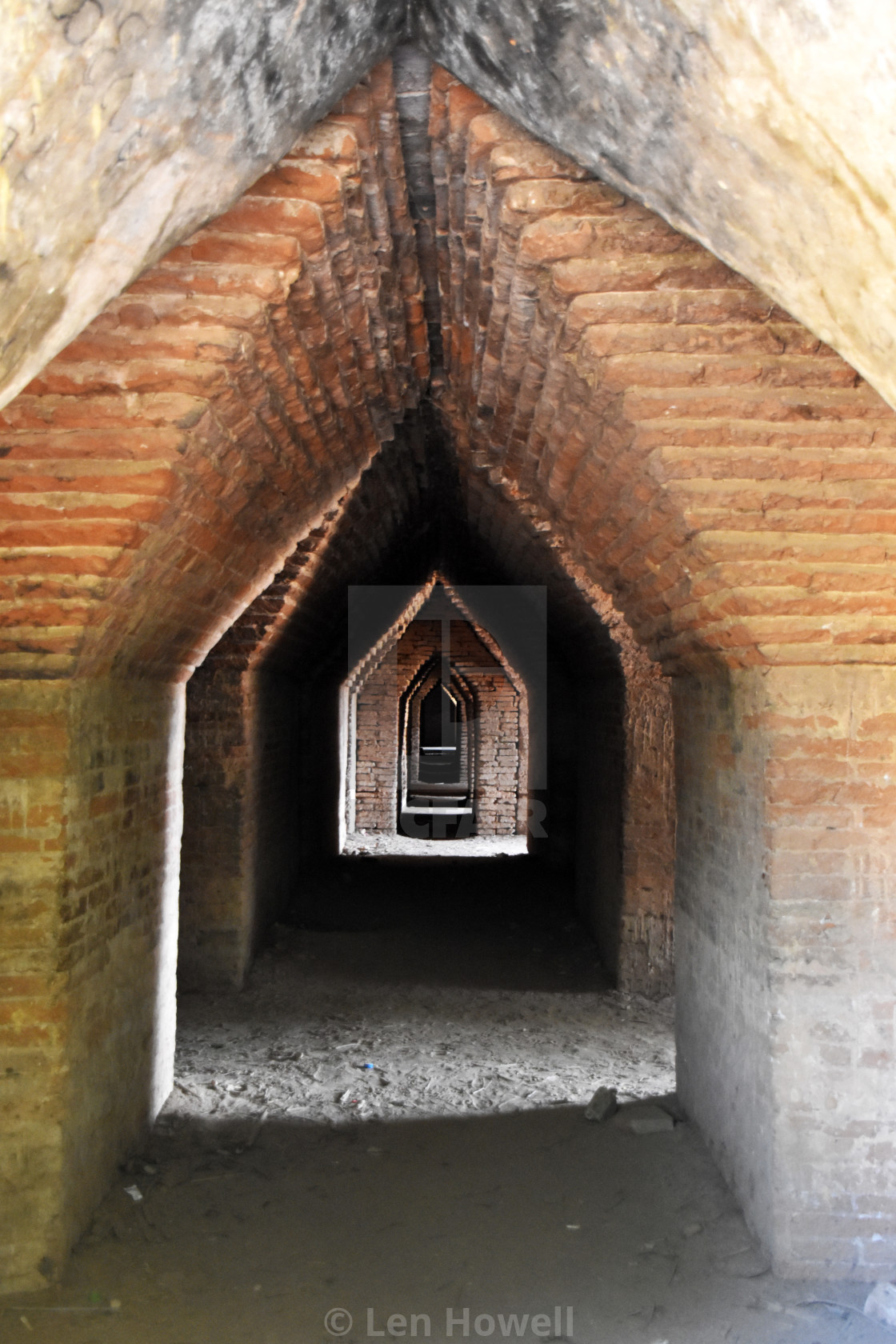 "Receding arches" stock image