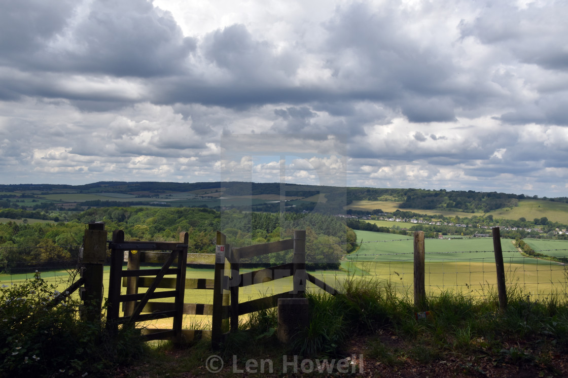 "Country Walk" stock image