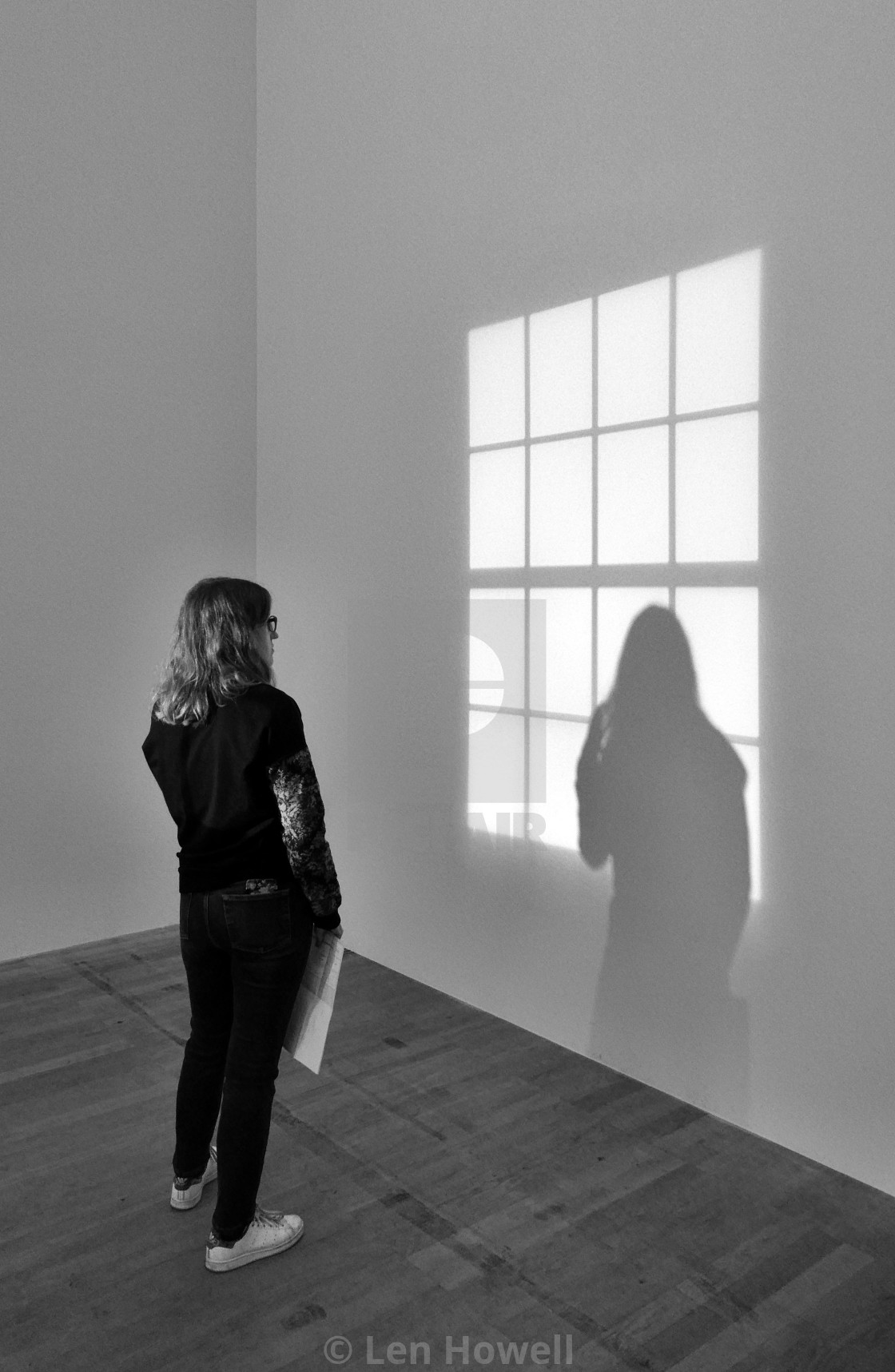 "Cast a Shadow." by Len Howell - $12.28 "Cast a Shadow." stock image