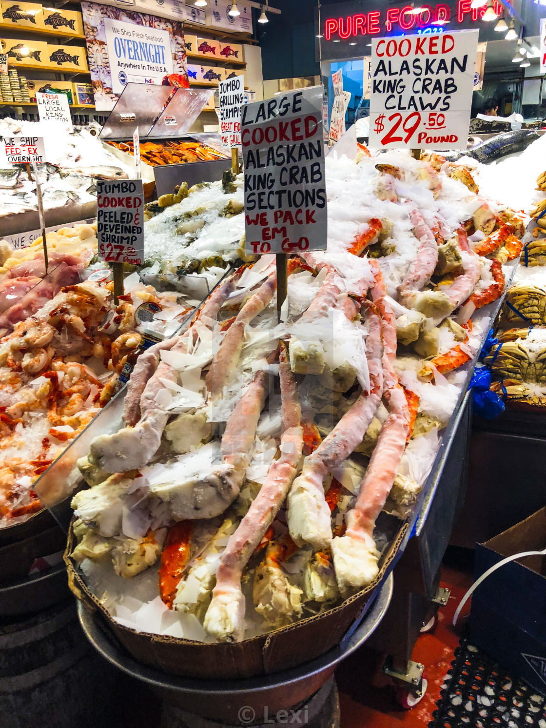 "Pike Place Crab" stock image