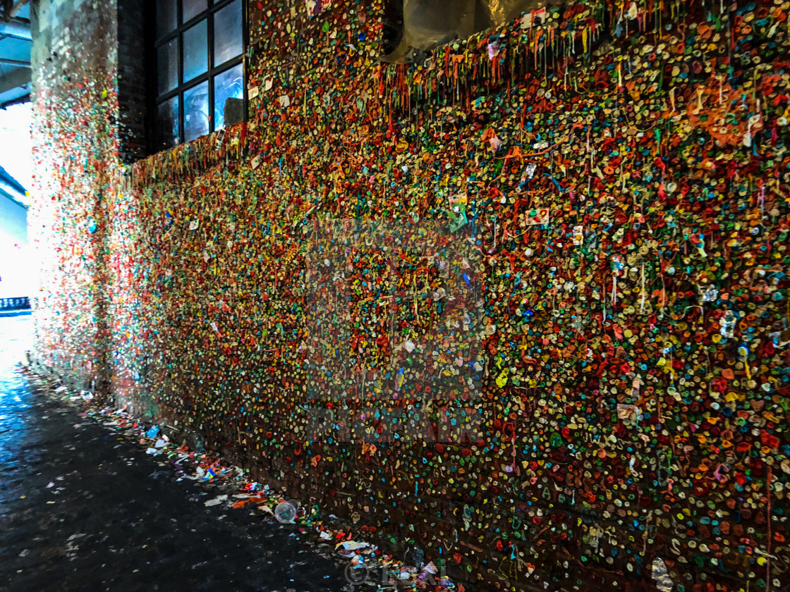 "Gum Wall" stock image