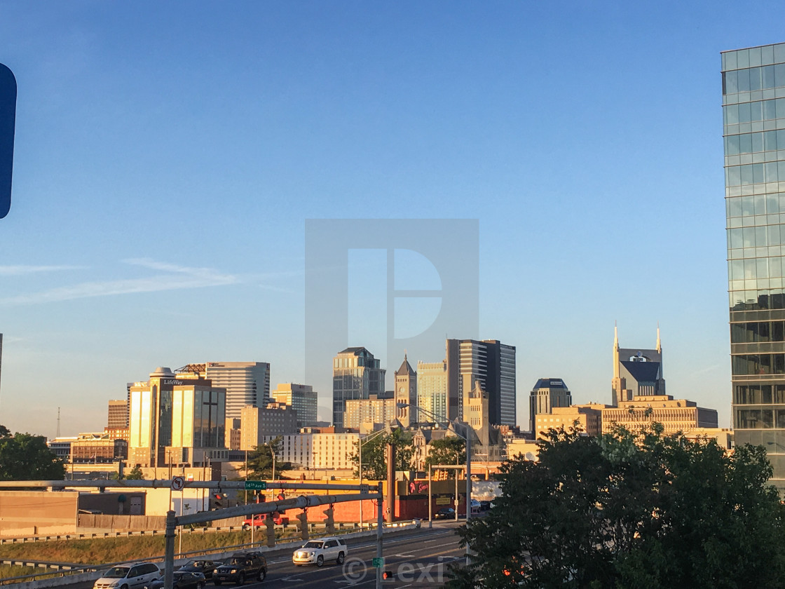 "Nashville Sunset" stock image