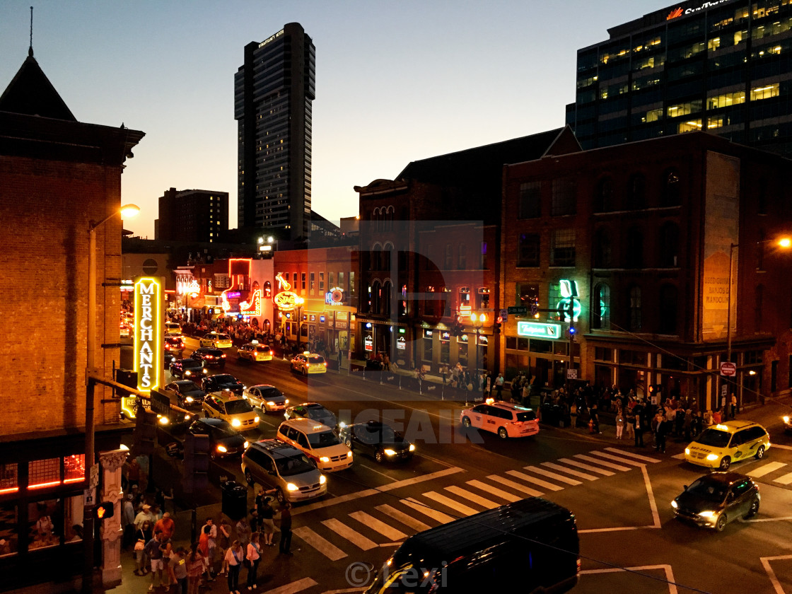 "Broadway at Night 2" stock image