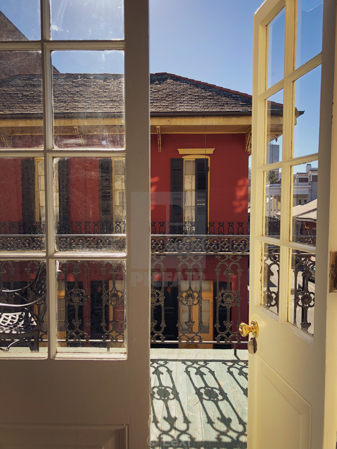 "Balcony Doors" stock image