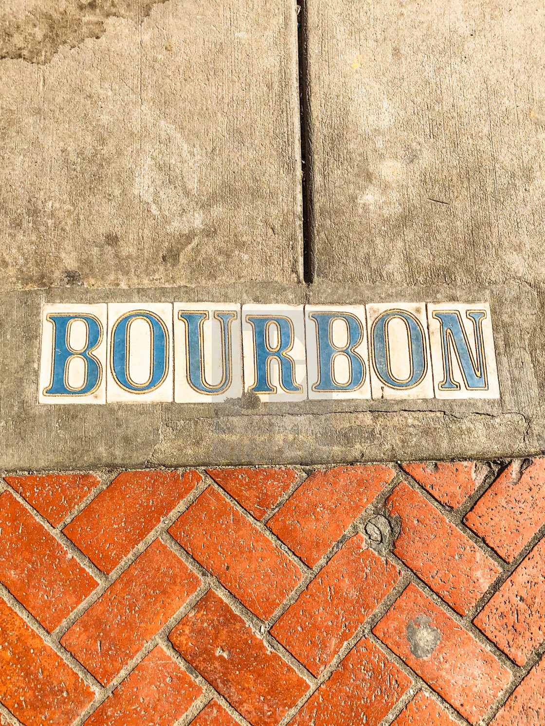 "Bourbon Street" stock image