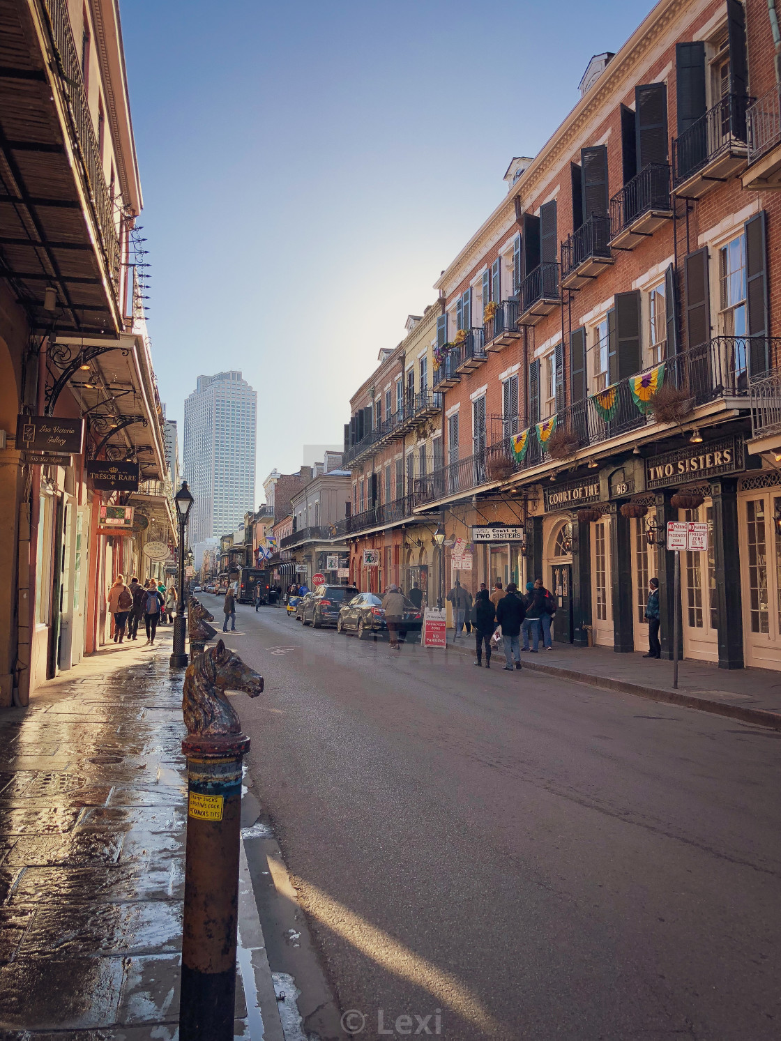 "Royal Street Posts" stock image