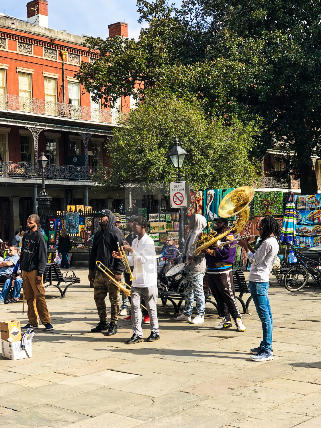 "Jackson Square Jazz" stock image