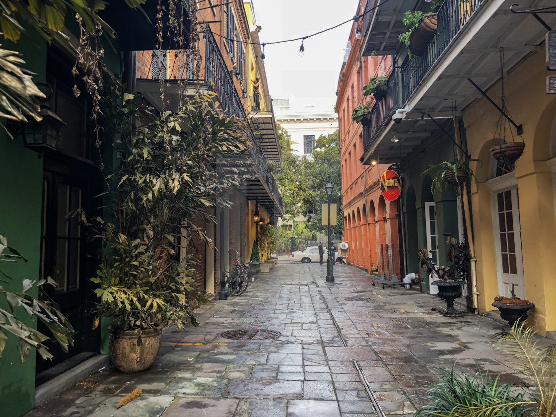 "Quiet Alley" stock image