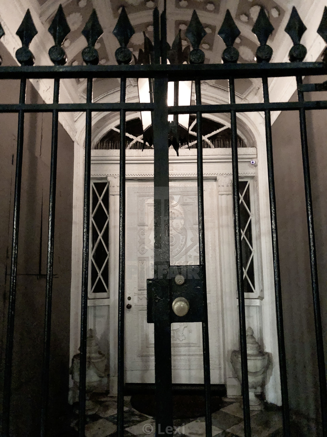 "Lalaurie's Dark Doors" stock image