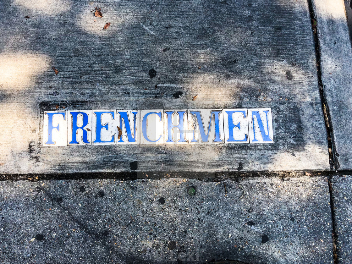 "Frenchmen Street" stock image