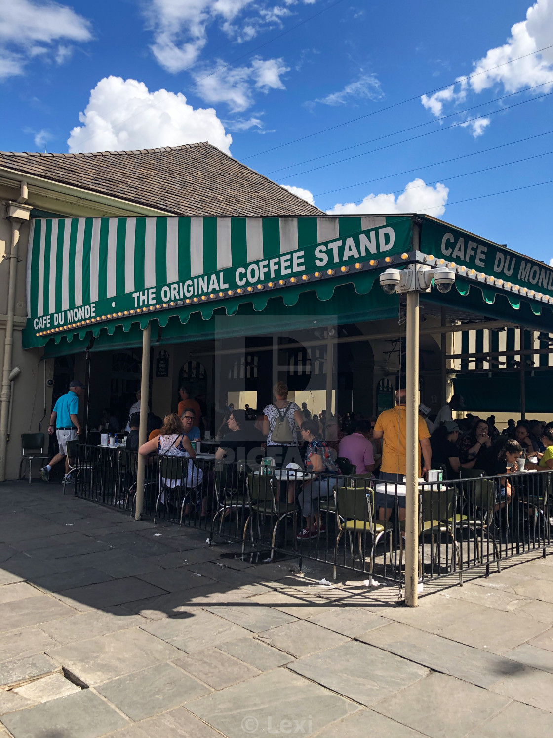 "Cafe Dumonde" stock image