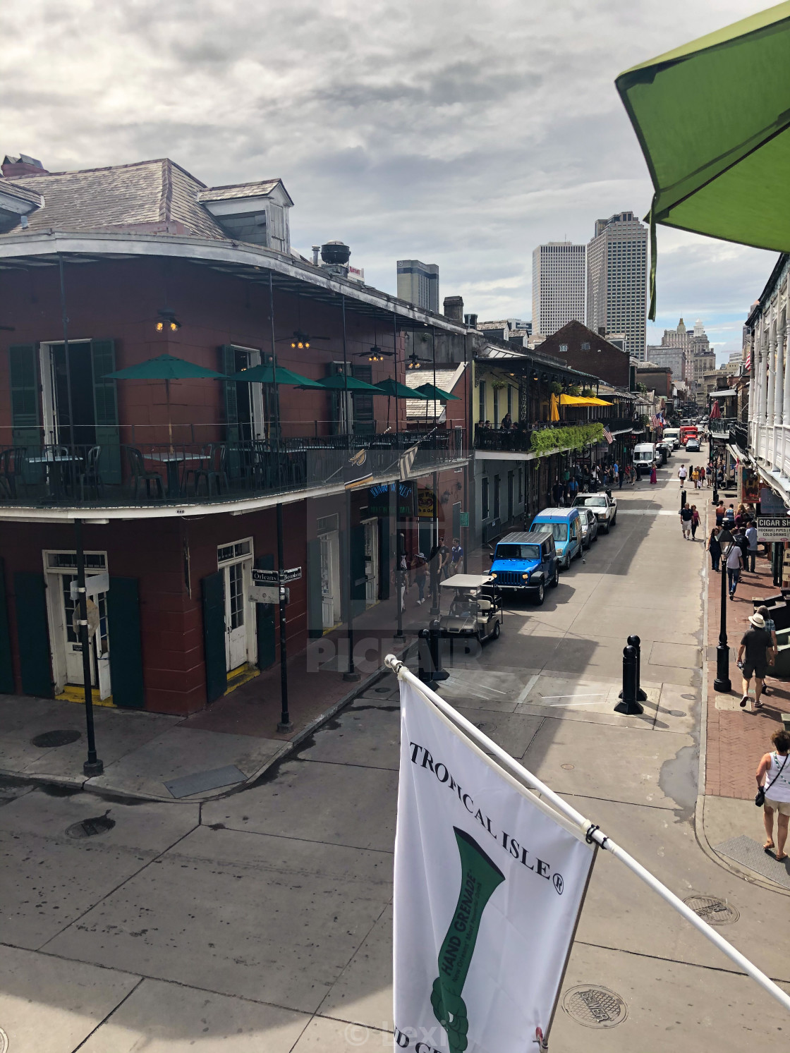 "Bourbon Balcony" stock image