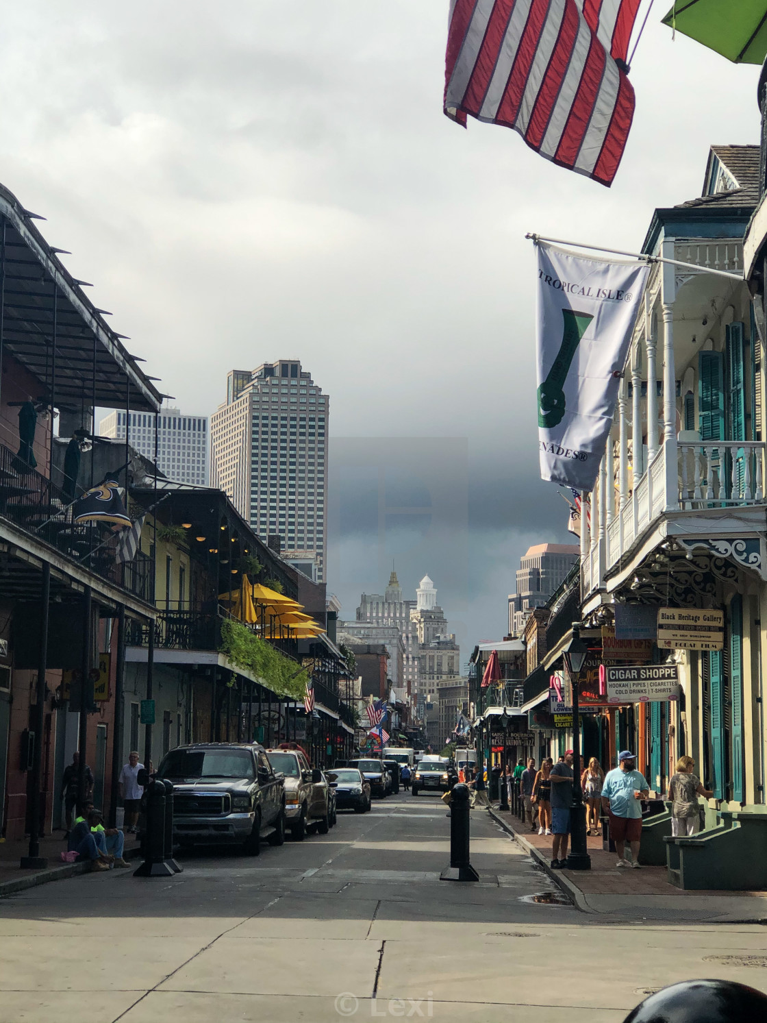 "Storm Over Bourbon" stock image