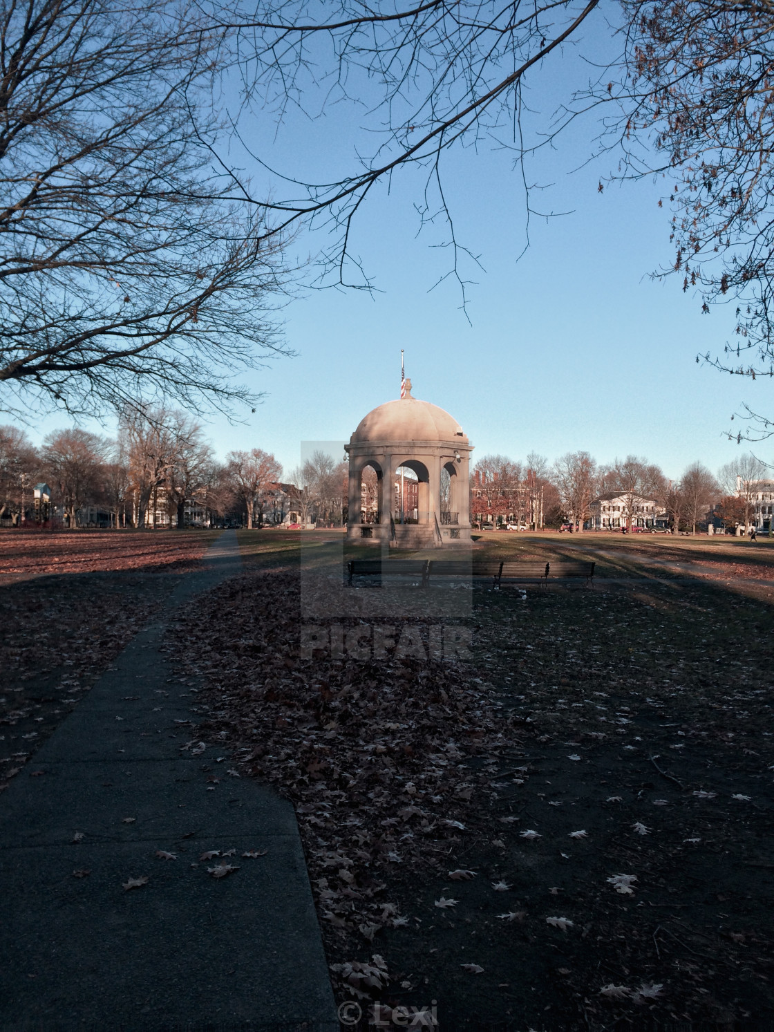 "Salem Common" stock image