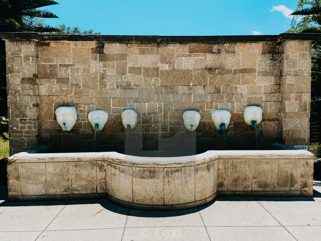 "Fountain Masks 2" stock image