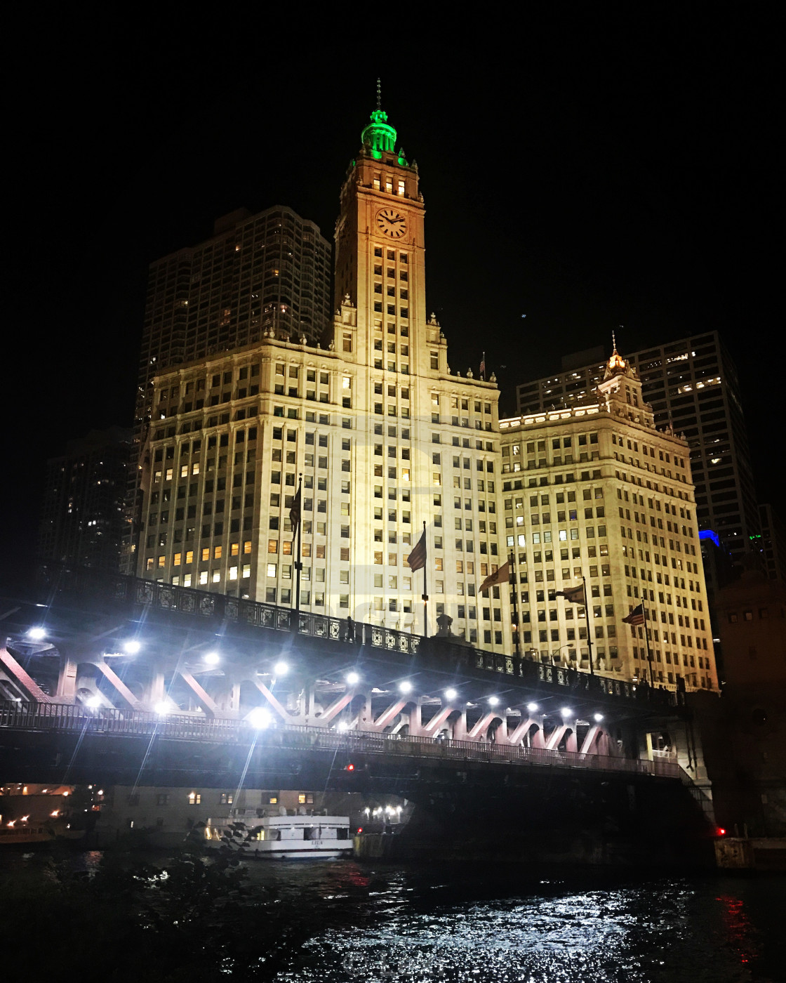 "Wrigley Building" stock image