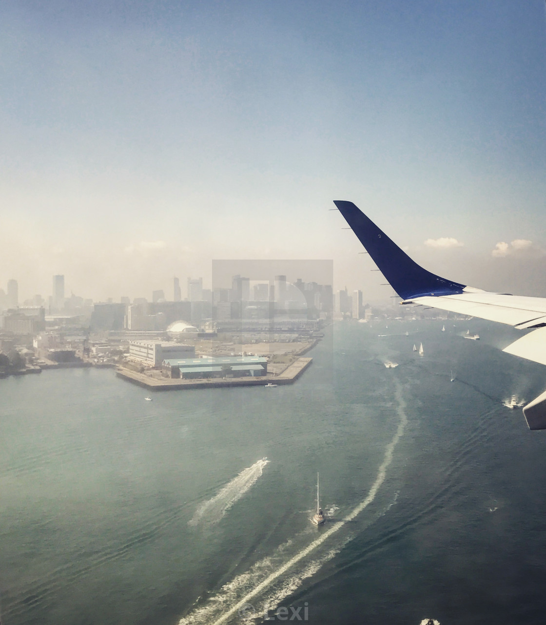 "Boston From Above" stock image