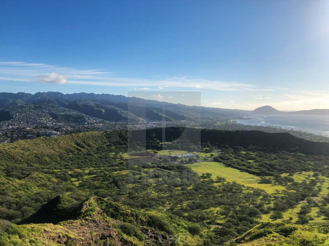 "Island Crater" stock image