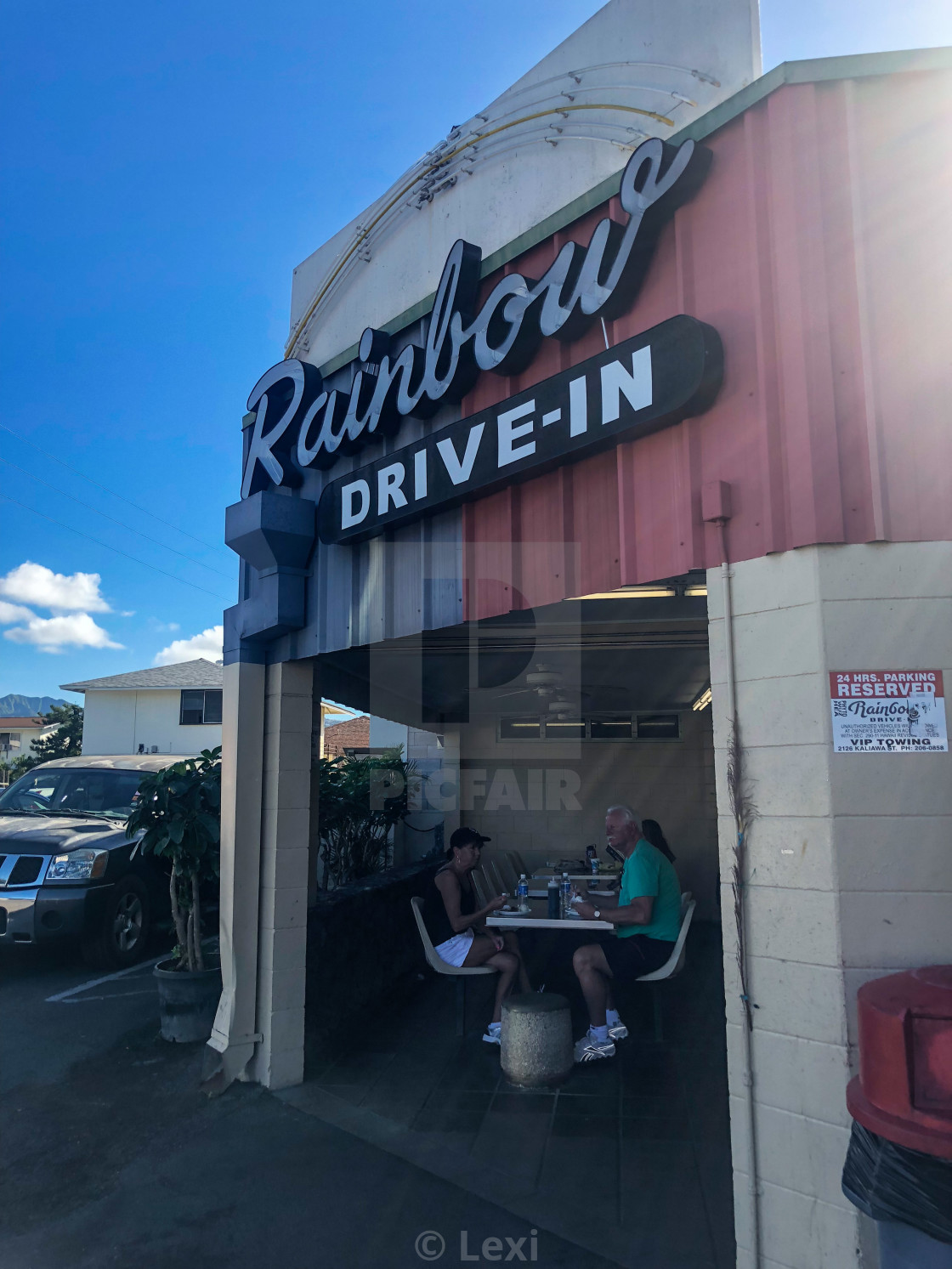 "Rainbow Drive-In" stock image