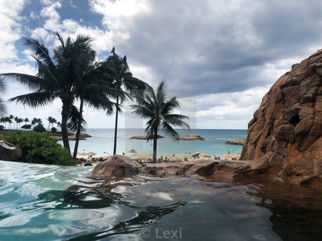 "Hot Tub View" stock image