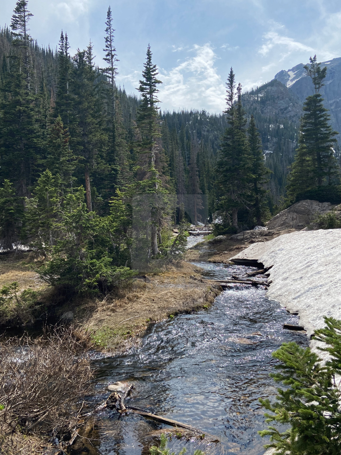 "Snow Melt" stock image