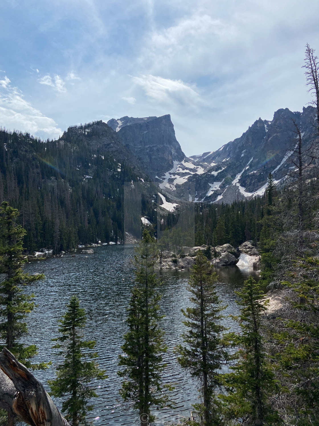 "Above Dream Lake" stock image