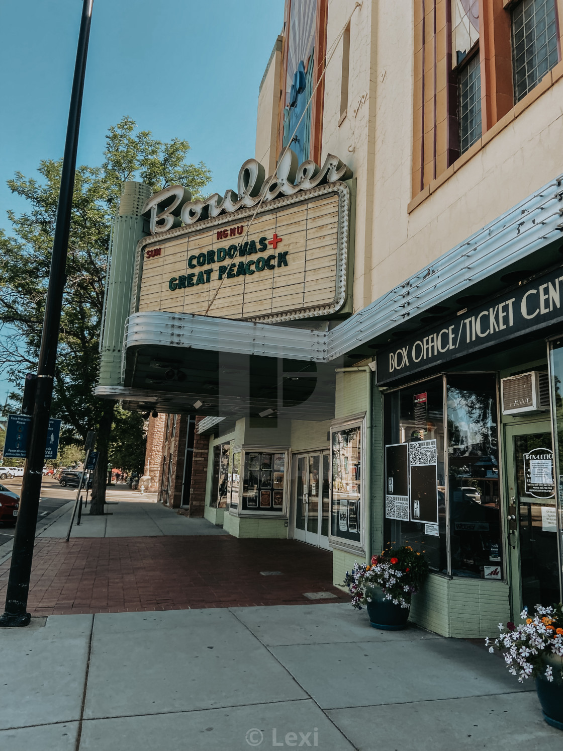 "Boulder Theatre" stock image