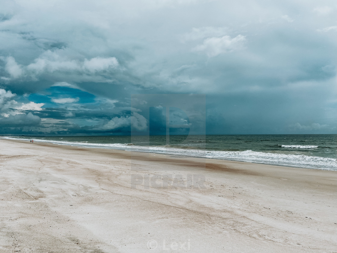 "Stormy Beach" stock image