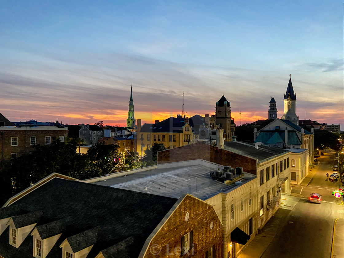 "Savannah Sunset" stock image