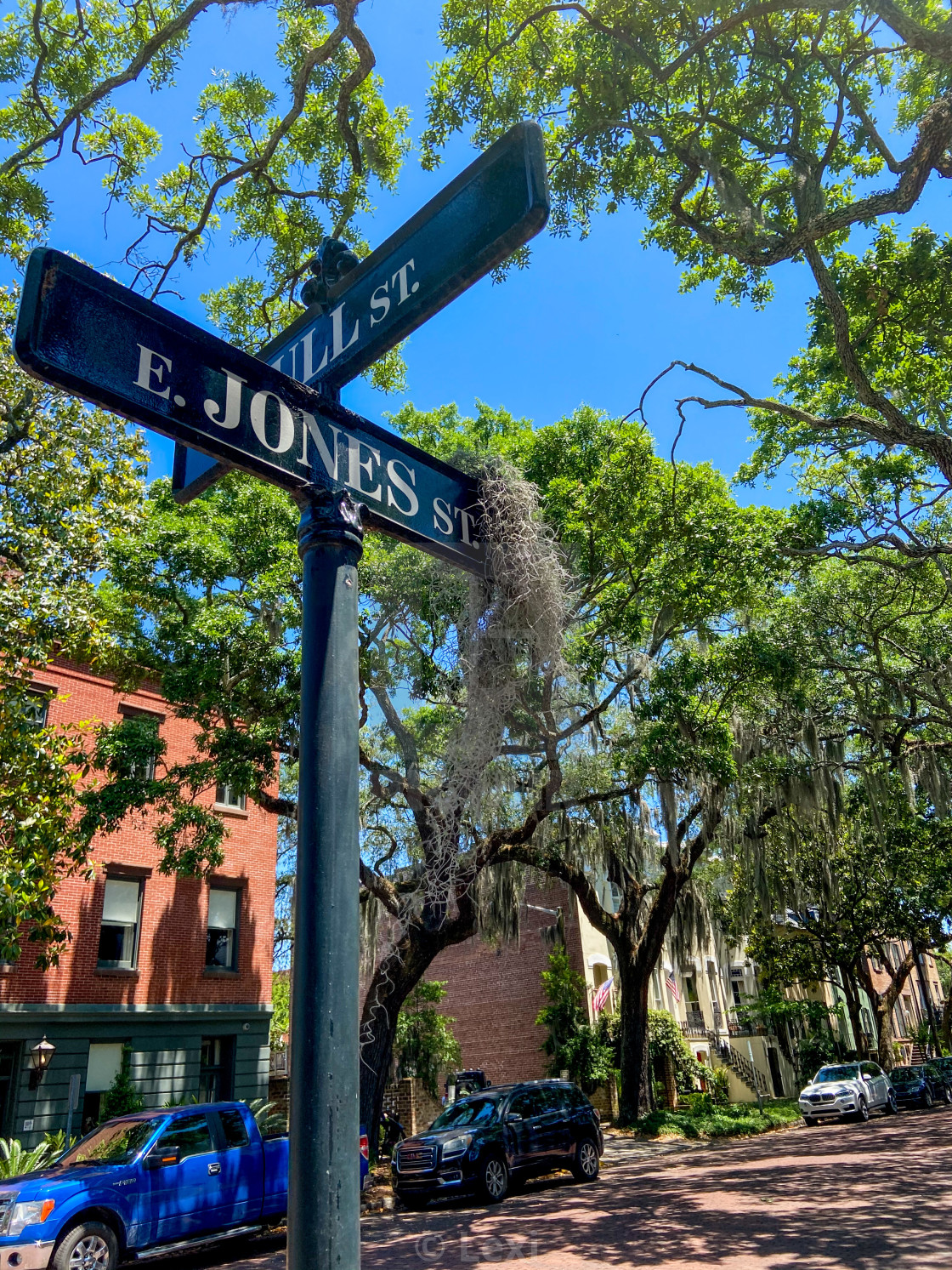 "Jones Street" stock image