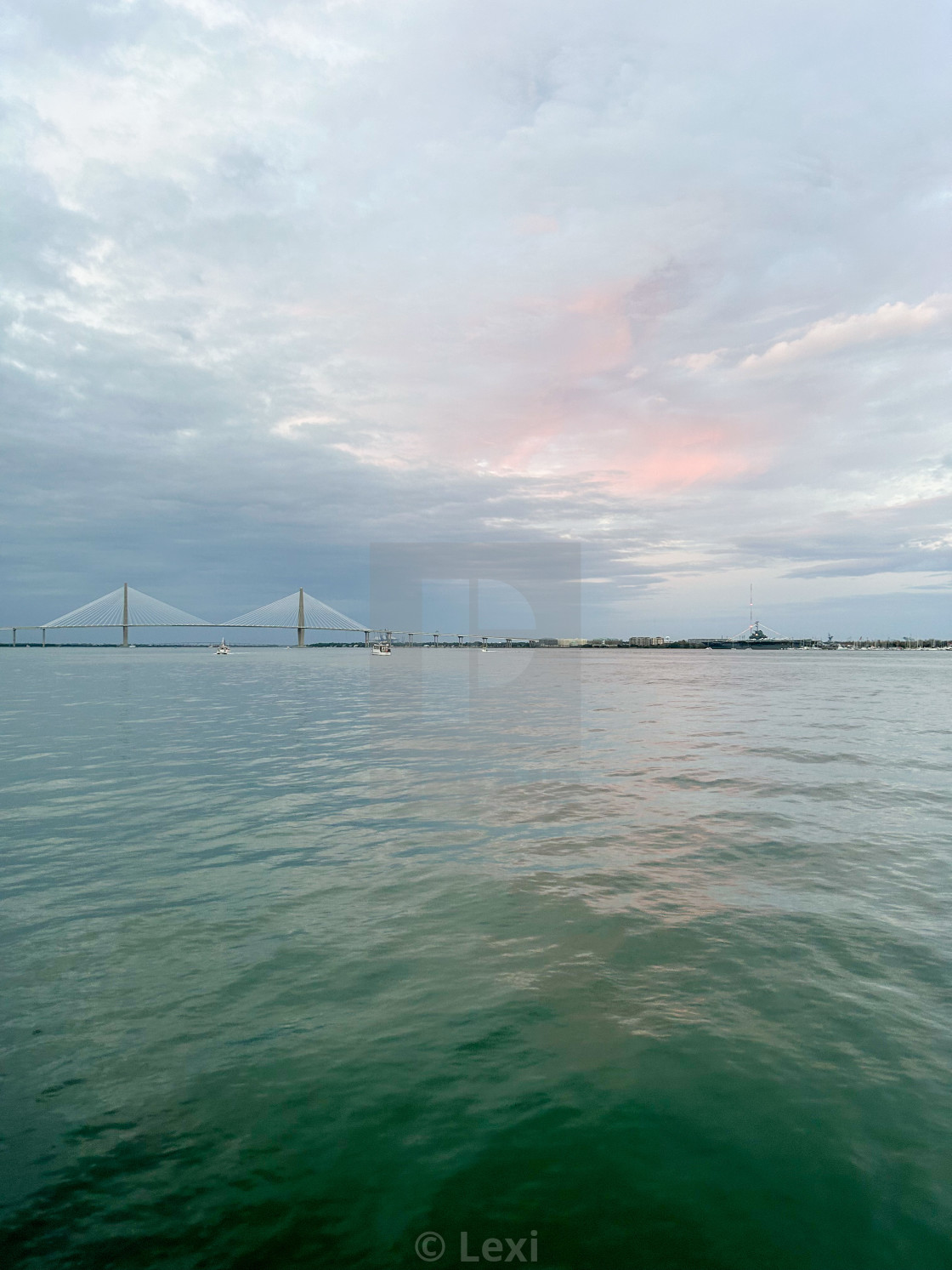 "Ravenel Bridge" stock image