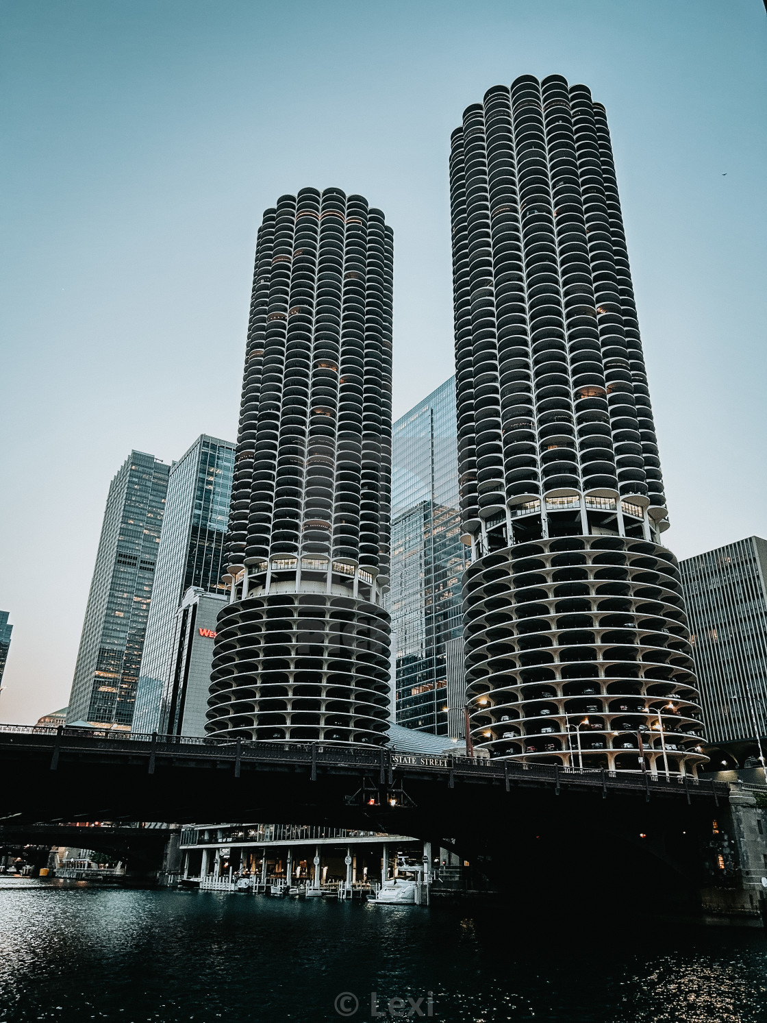 "Marina Towers" stock image