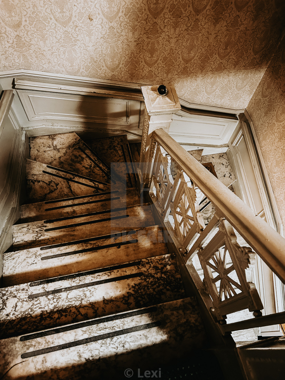 "Spooky Stairs" stock image