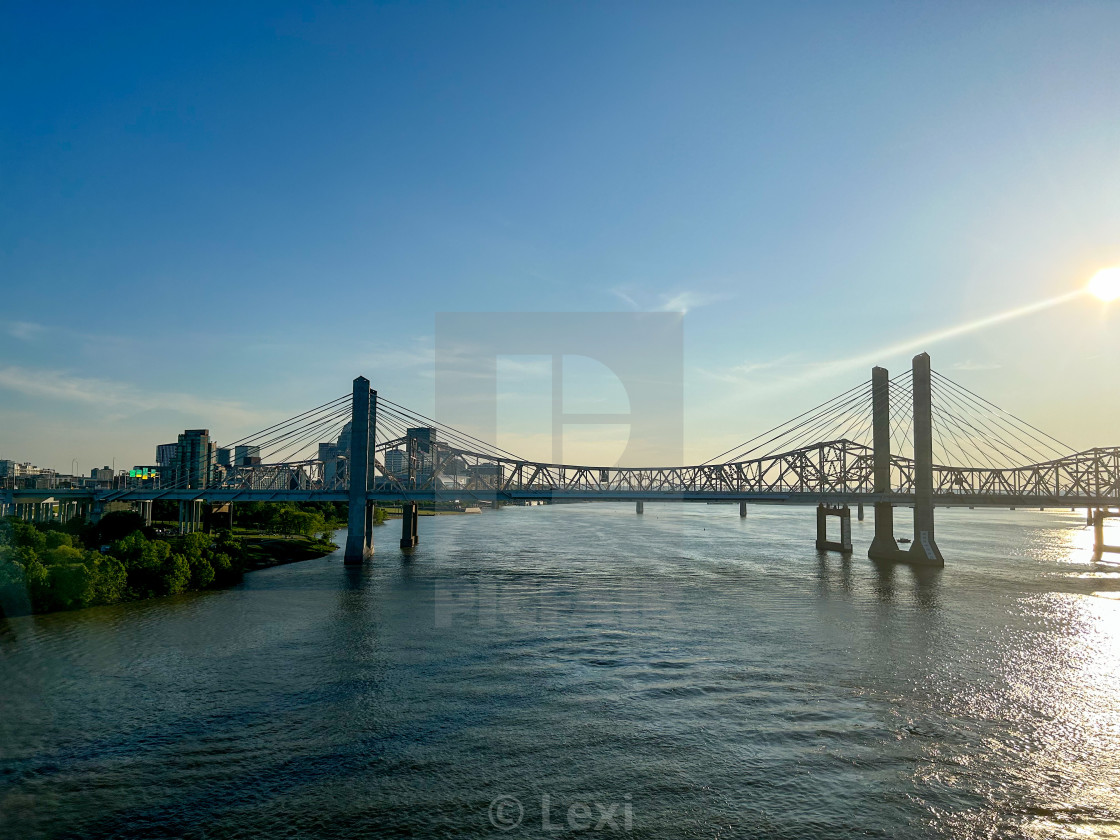 "Big 4 Bridge View" stock image