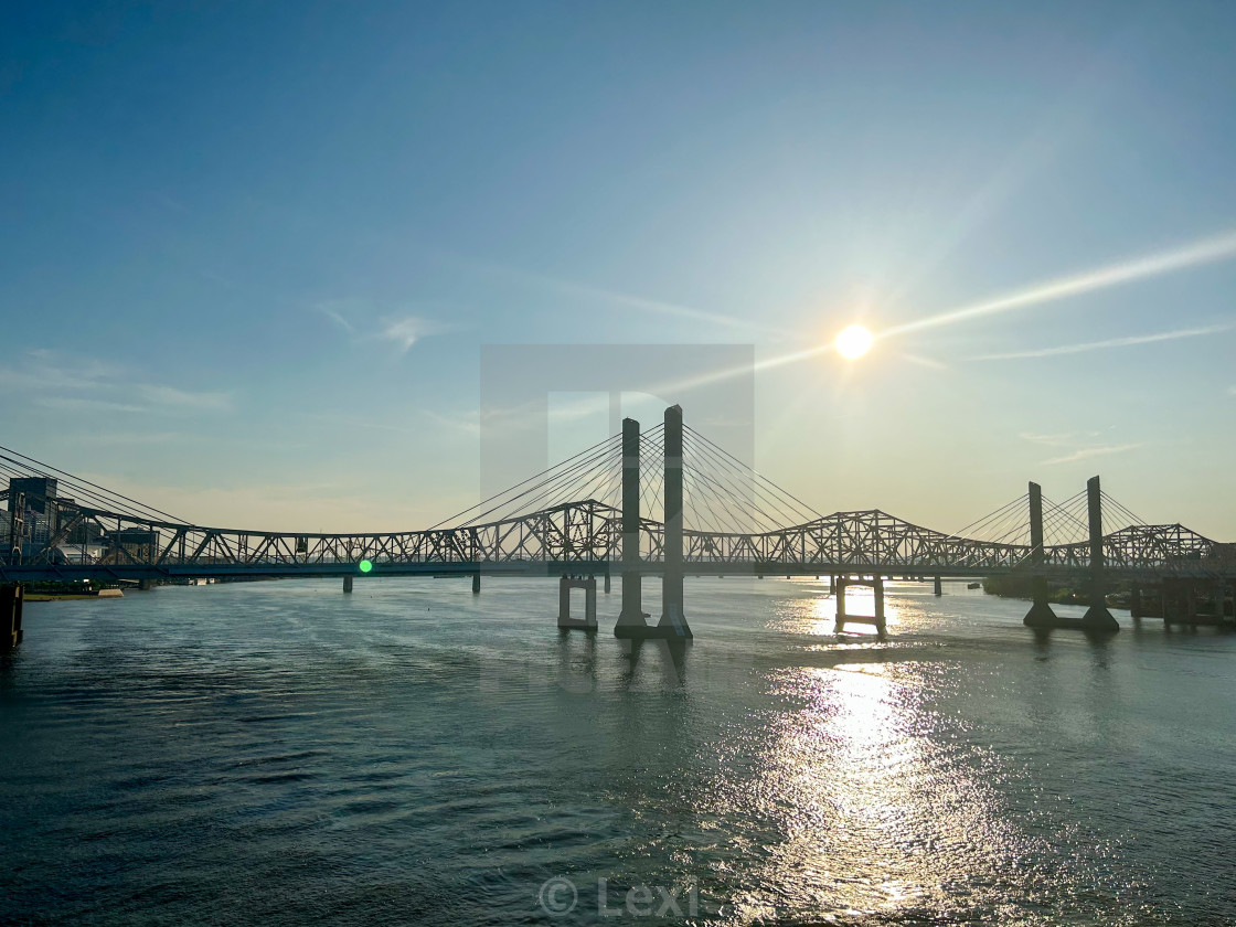 "Louisville Sunset" stock image