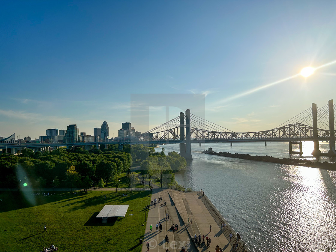 "Louisville Waterfront" stock image