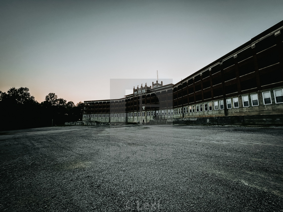 "Waverly Hills at Night - Wide" stock image