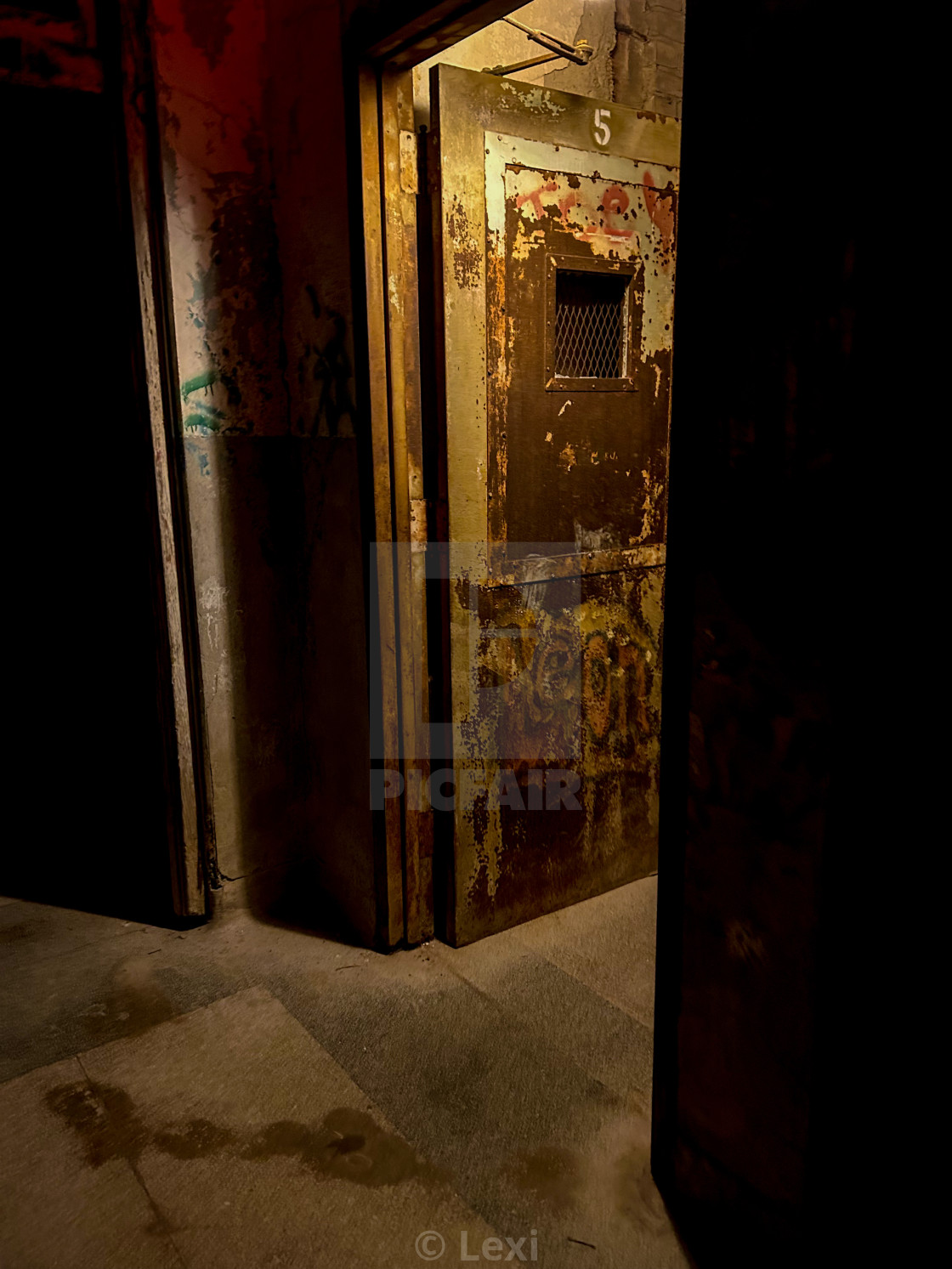 "5th Floor Door" stock image