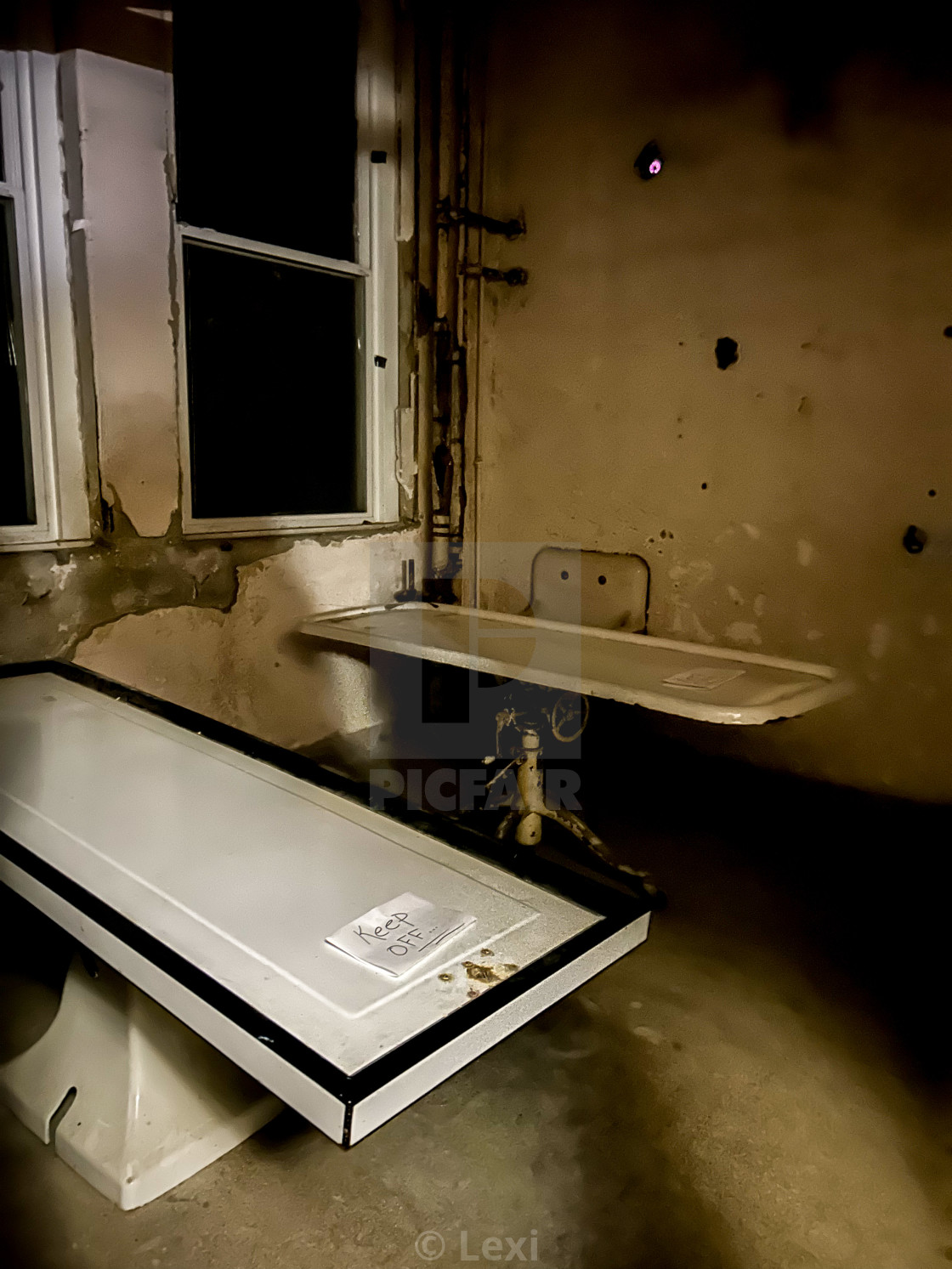 "WHS Morgue Tables" stock image