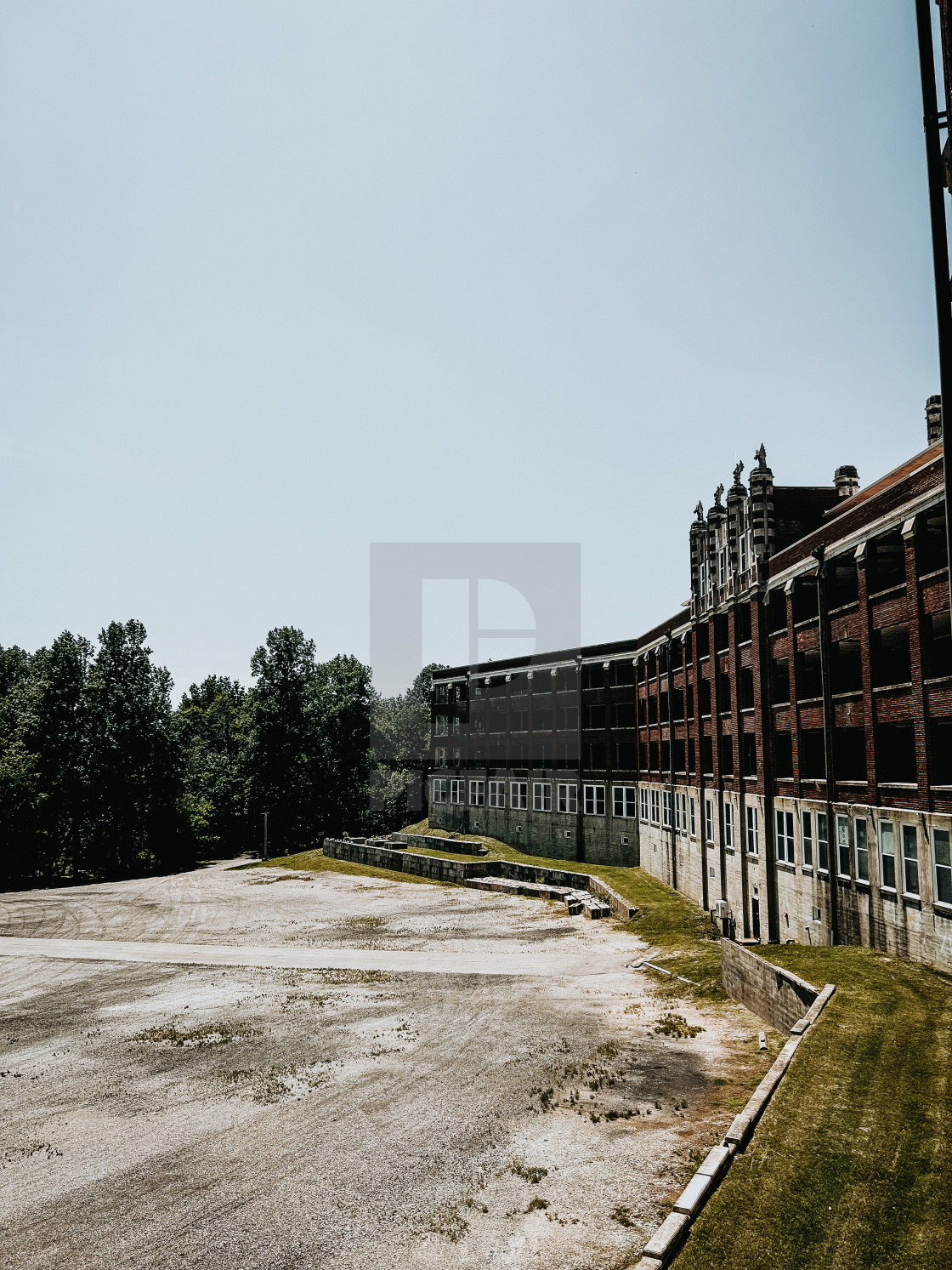 "Back of the Building" stock image