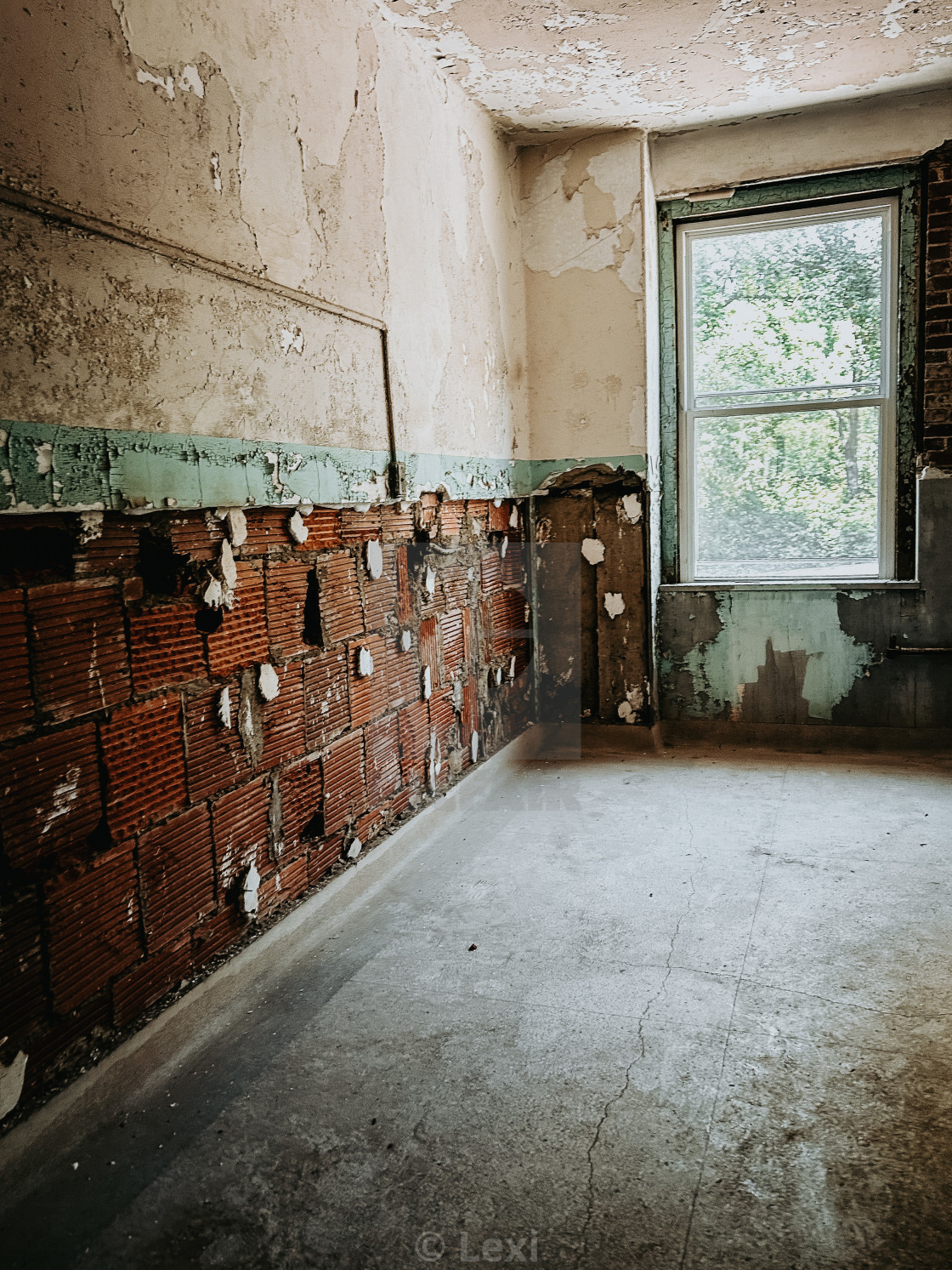 "Exposed Brick" stock image