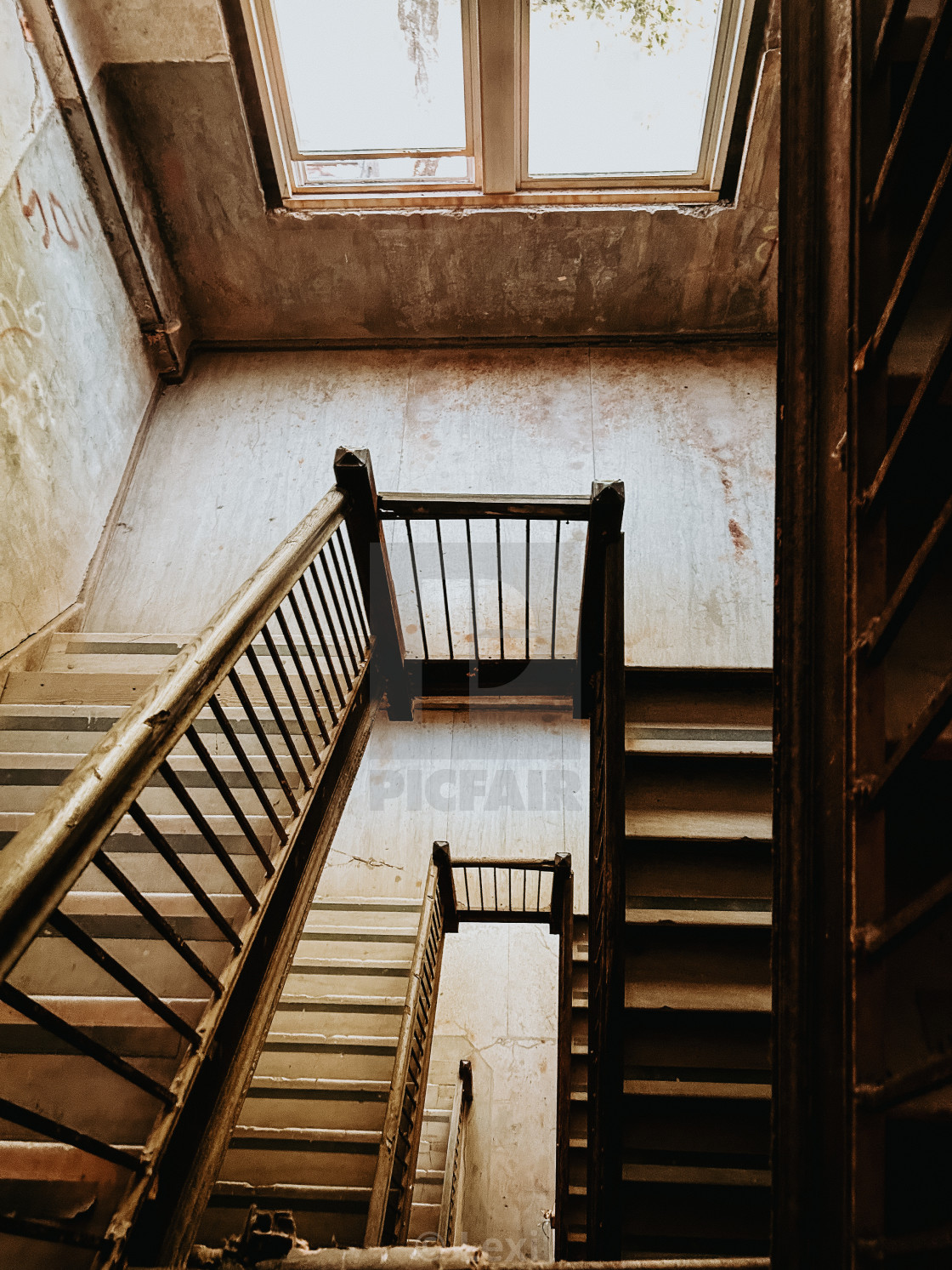 "Down the Stairs" stock image