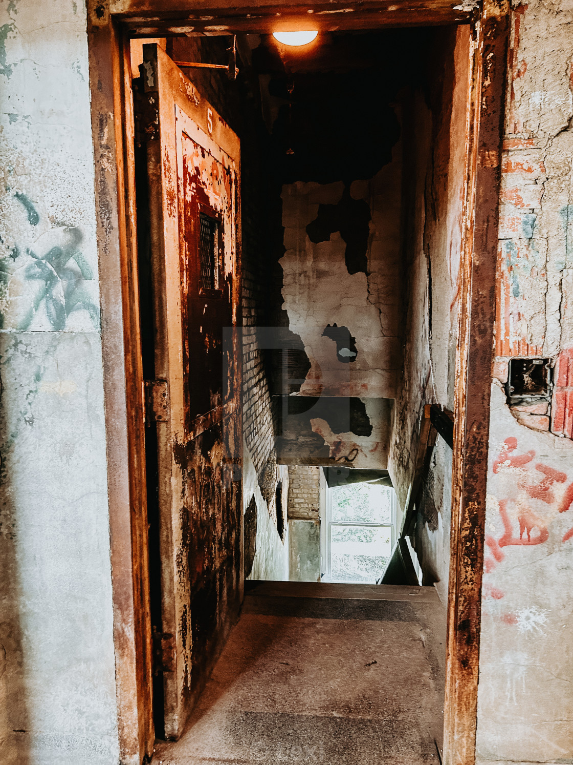 "Stairwell Door" stock image