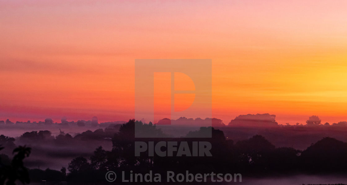 "Red sky in the morning" stock image