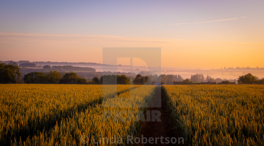 "Over the Cherwell Valley" stock image